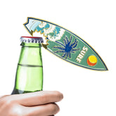 🏄 2 - in - 1 Metal Surfboard Magnets with Bottle Opener – Tropical Design - WonderWonders