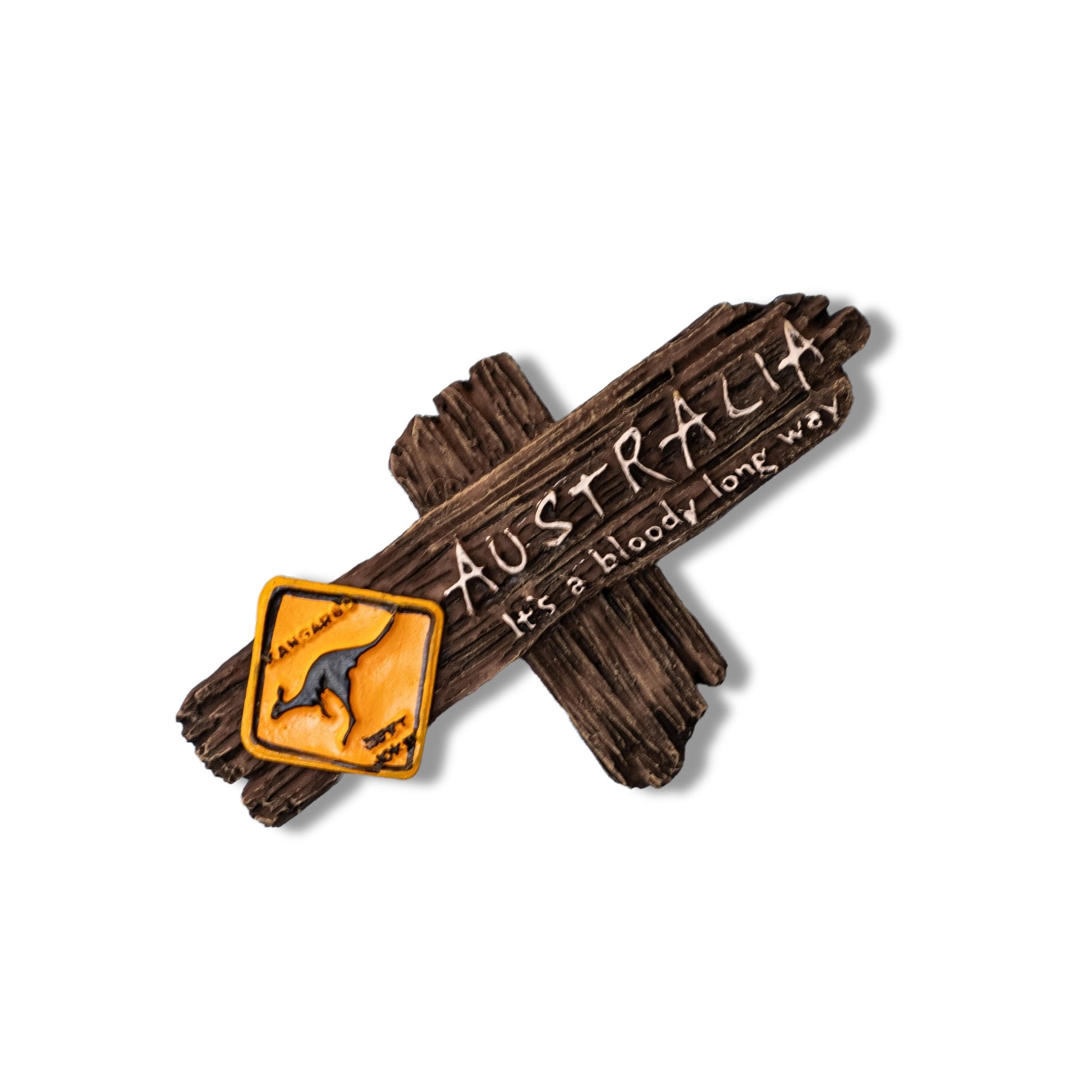 🇦🇺 Australia Kangaroo Road Sign Magnet - WonderWonders