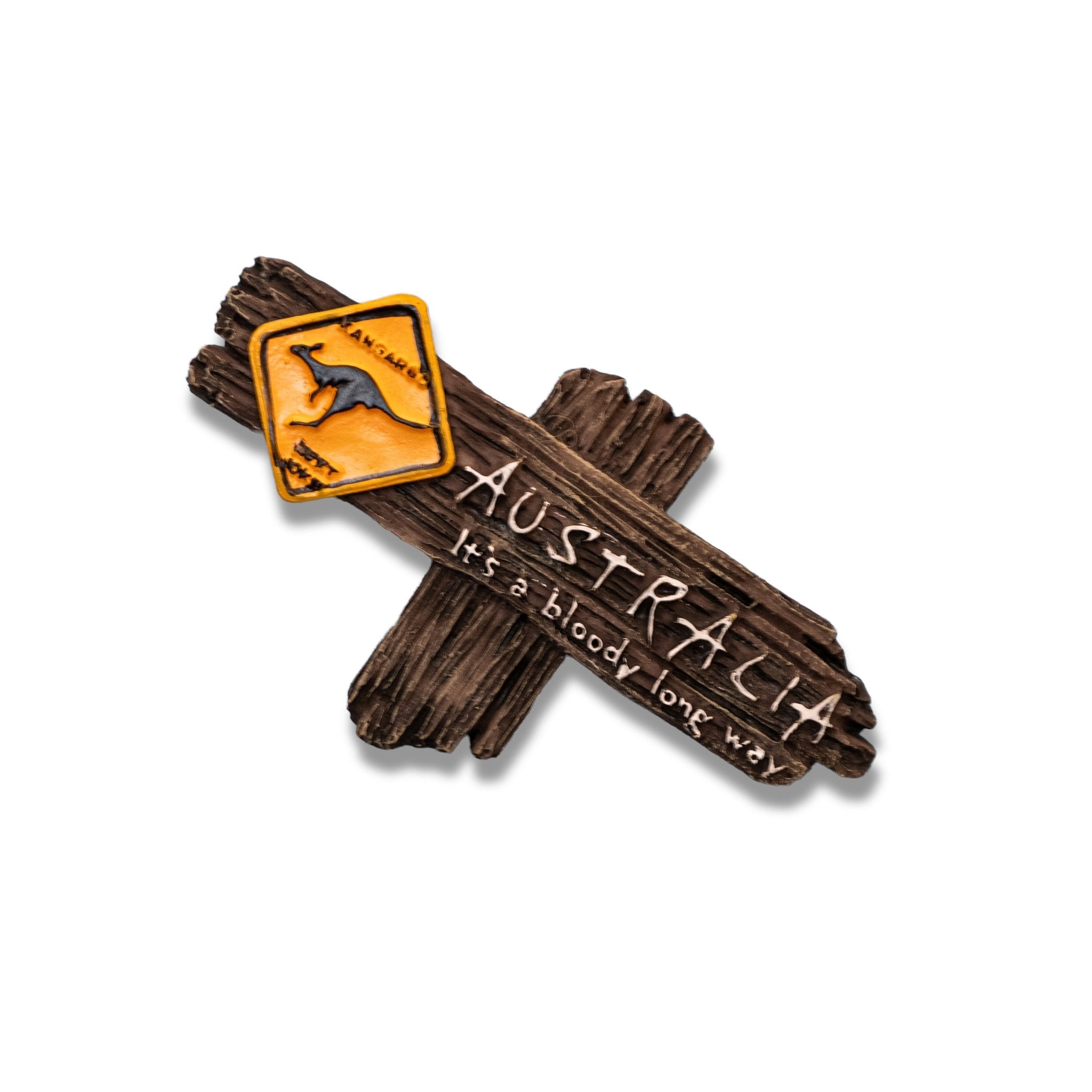 🇦🇺 Australia Kangaroo Road Sign Magnet - WonderWonders