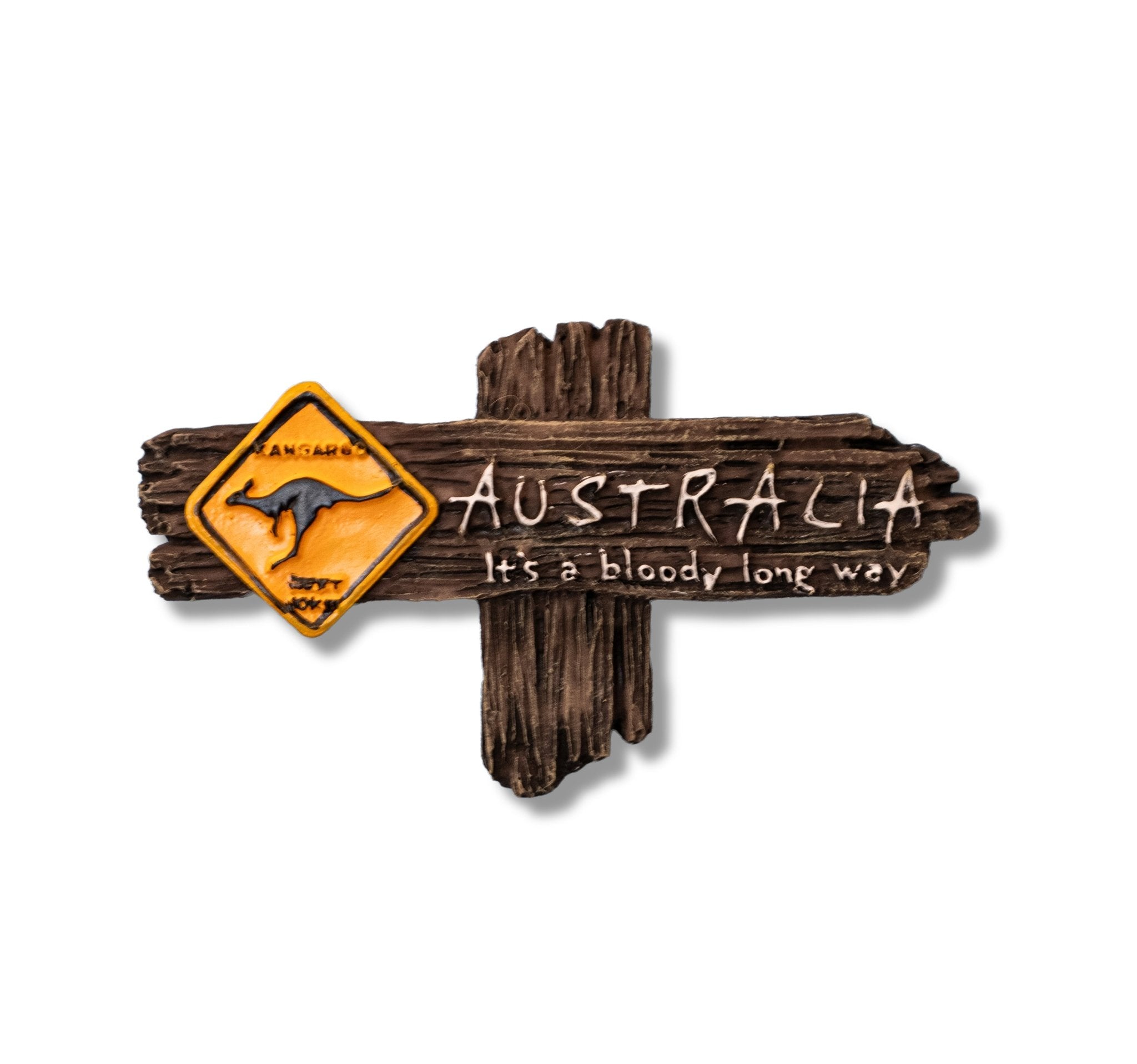🇦🇺 Australia Kangaroo Road Sign Magnet - WonderWonders