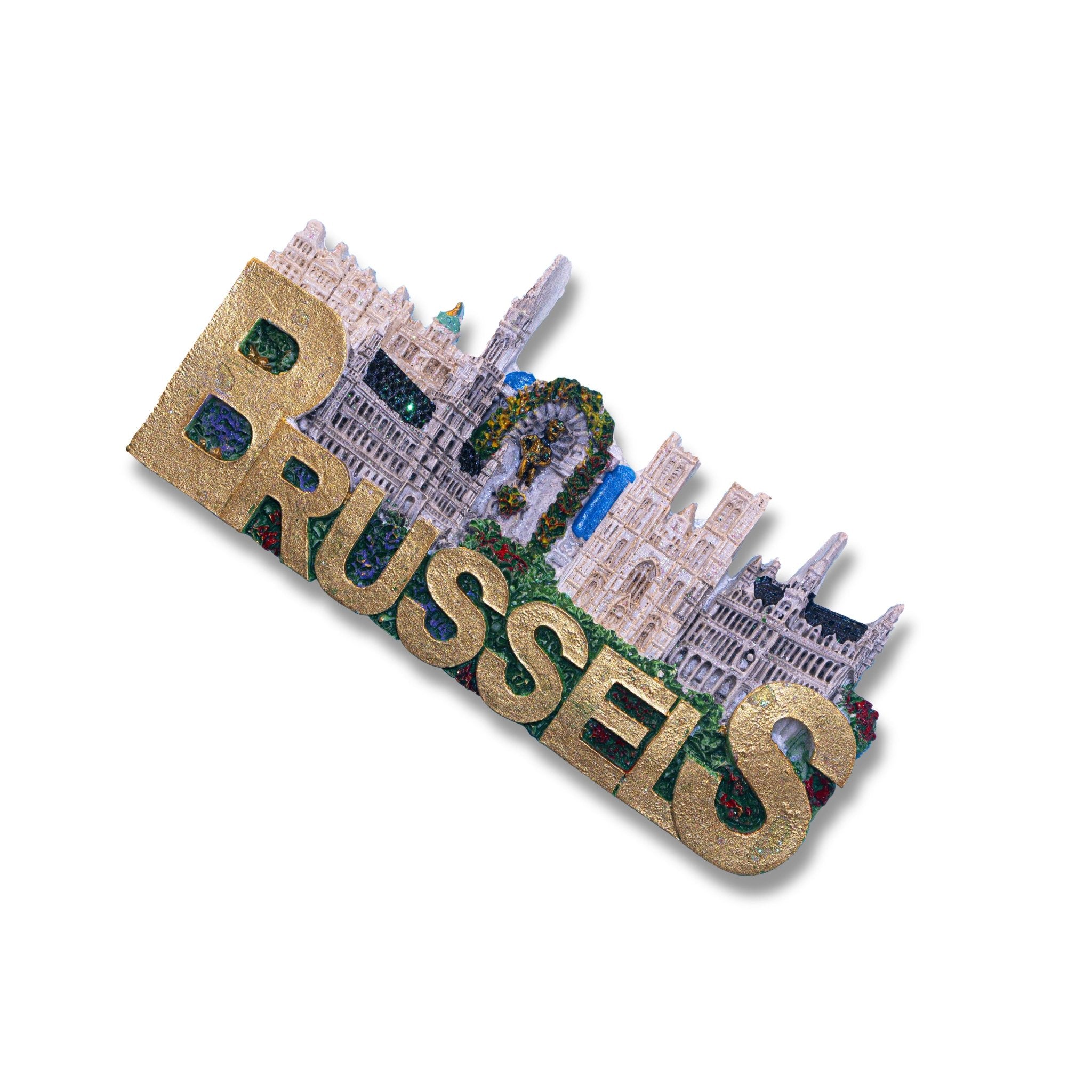 🇧🇪 Belgium Brussels Landmarks 3D Magnet - WonderWonders