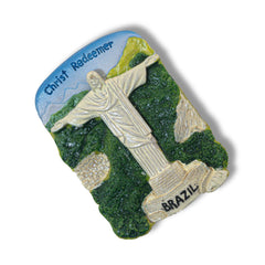 🇧🇷 Brazil Christ the Redeemer 3D Magnet - WonderWonders