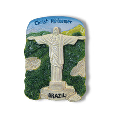 🇧🇷 Brazil Christ the Redeemer 3D Magnet - WonderWonders