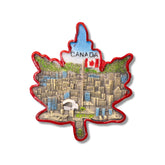 🇨🇦 Canada Maple Leaf Toronto Skyline 3D Magnet - WonderWonders