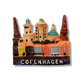 🇩🇰 Denmark Copenhagen City Landmarks 3D Magnet - WonderWonders