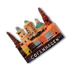 🇩🇰 Denmark Copenhagen City Landmarks 3D Magnet - WonderWonders