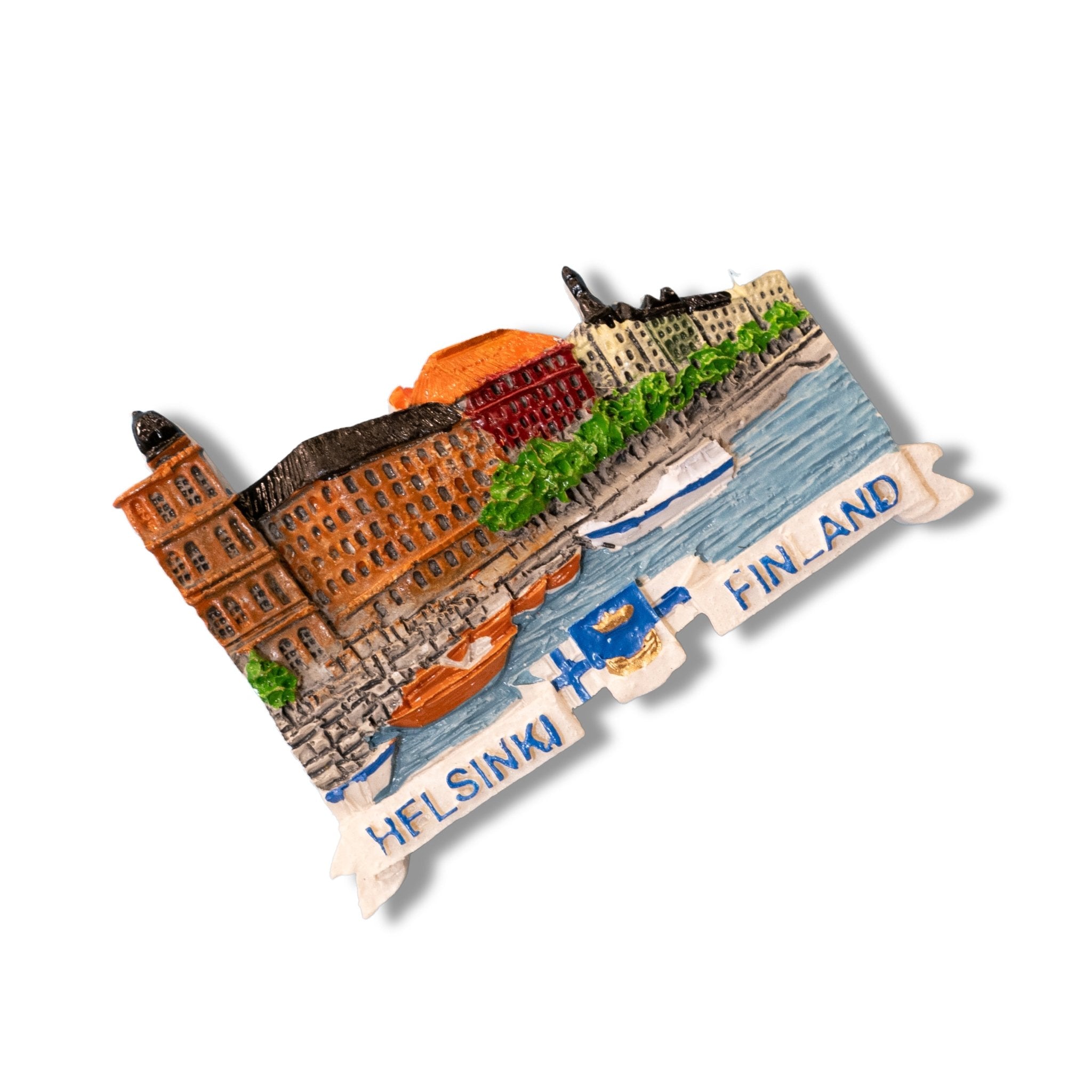🇫🇮 Finland Helsinki Cityscape 3D Magnet - WonderWonders