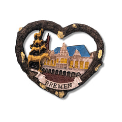 🇩🇪 Germany Bremen Town Hall & Musicians 3D Magnet - WonderWonders