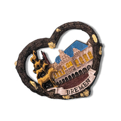 🇩🇪 Germany Bremen Town Hall & Musicians 3D Magnet - WonderWonders