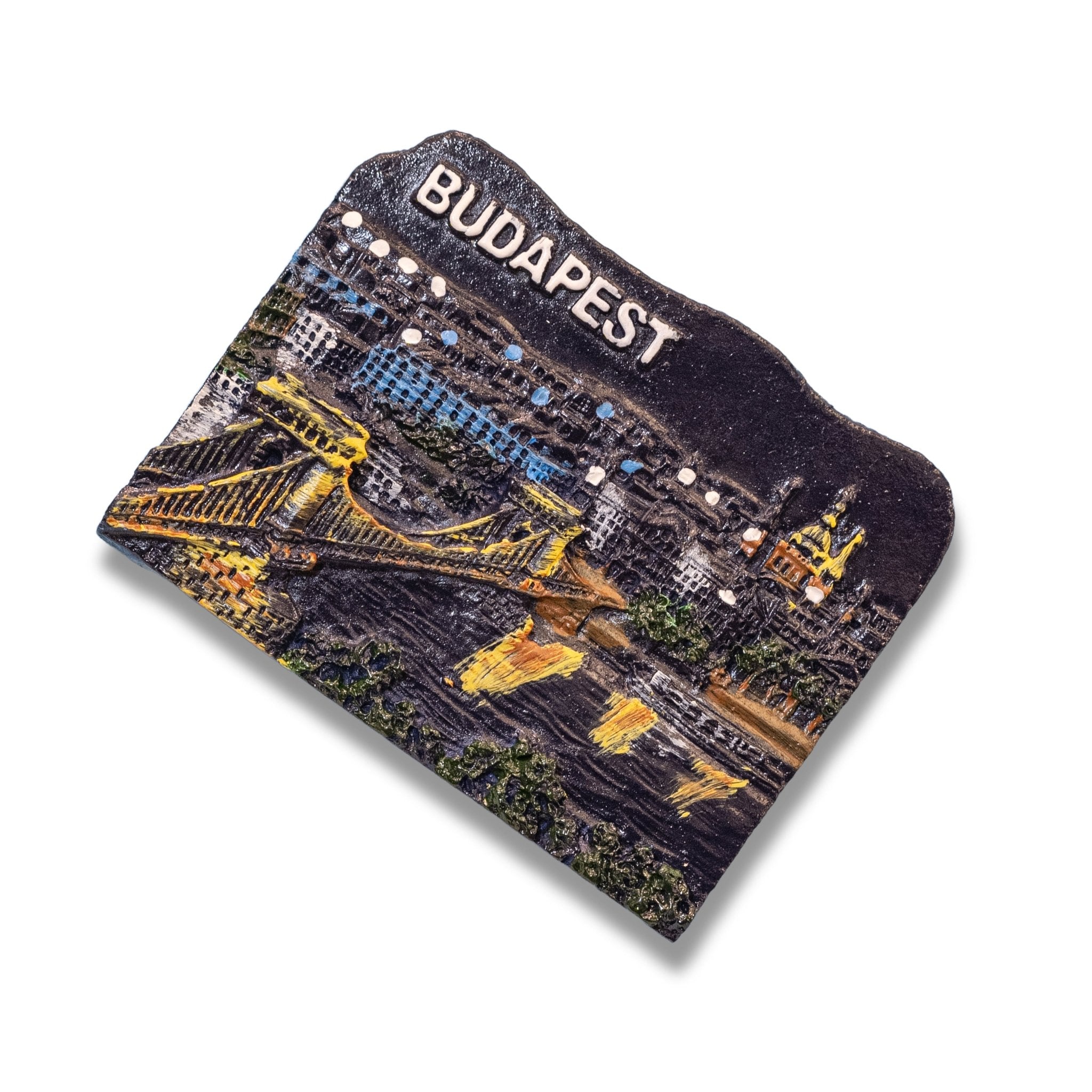 🇭🇺 Hungary Budapest Night View 3D Magnet - WonderWonders