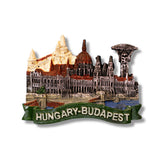 🇭🇺 Hungary Budapest Parliament View 3D Magnet - WonderWonders