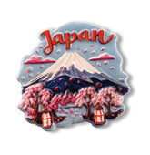 🇯🇵 Japan Mount Fuji Cherry Blossom 3D Magnet - WonderWonders