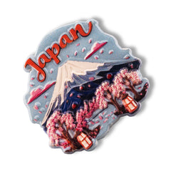 🇯🇵 Japan Mount Fuji Cherry Blossom 3D Magnet - WonderWonders