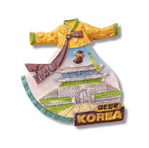 🇰🇷 Korea Hanbok Dress & Sungnyemun Gate Magnet - WonderWonders