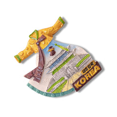 🇰🇷 Korea Hanbok Dress & Sungnyemun Gate Magnet - WonderWonders