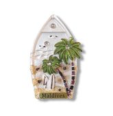 🇲🇻 Maldives Palm Tree Surfboard 3D Magnet - WonderWonders