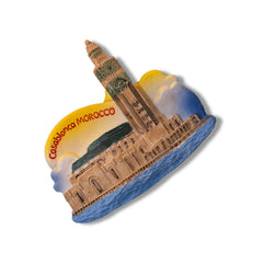 🇲🇦 Morocco Hassan II Mosque Casablanca 3D Magnet - WonderWonders