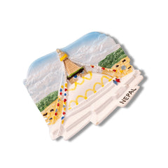 🇳🇵 Nepal Boudhanath Stupa 3D Magnet - WonderWonders