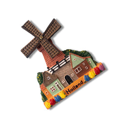 🇳🇱 Netherlands Holland Windmill House 3D Magnet - WonderWonders