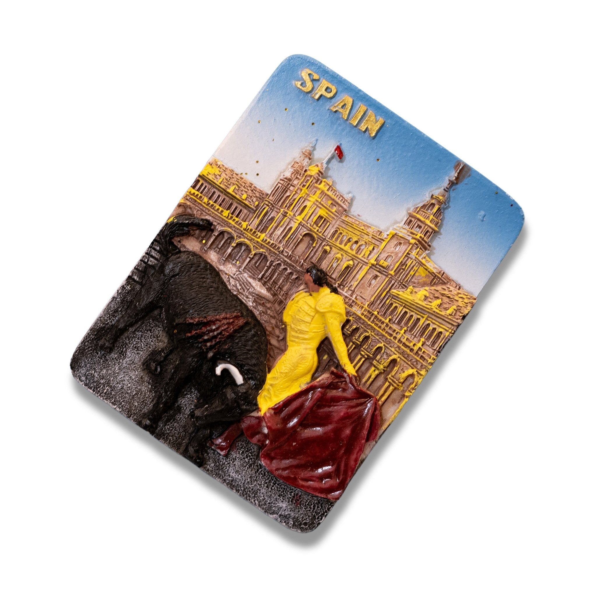🇪🇸 Spain Bullfighting Scene 3D Magnet - WonderWonders