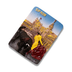 🇪🇸 Spain Bullfighting Scene 3D Magnet - WonderWonders