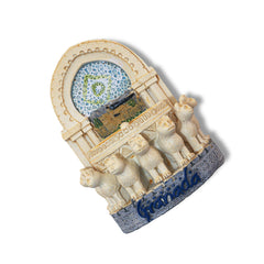 🇪🇸 Spain Granada Alhambra Lion Court 3D Magnet - WonderWonders