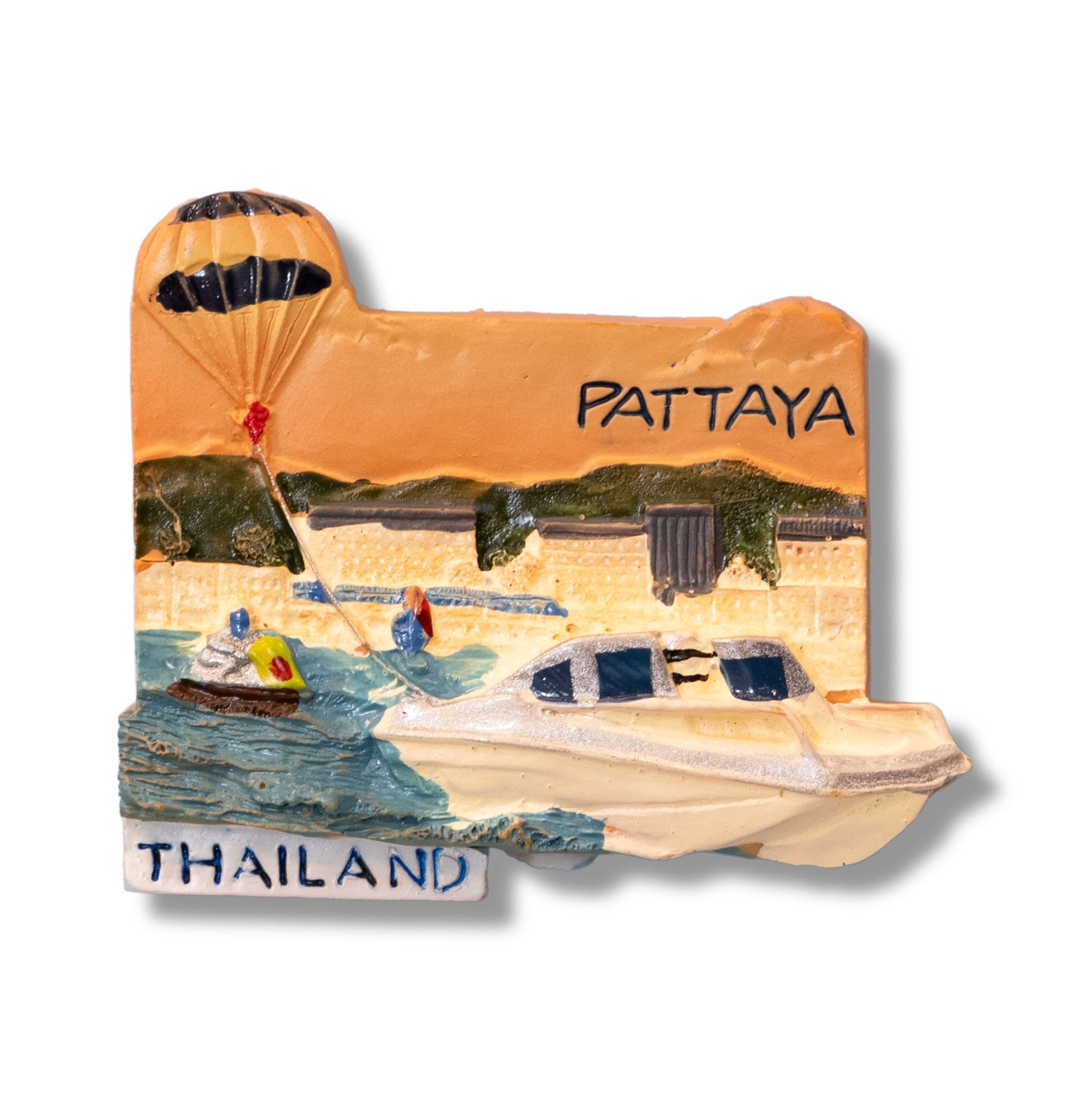 🇹🇭 Thailand Pattaya Beach Scene 3D Magnet - WonderWonders
