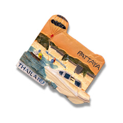 🇹🇭 Thailand Pattaya Beach Scene 3D Magnet - WonderWonders