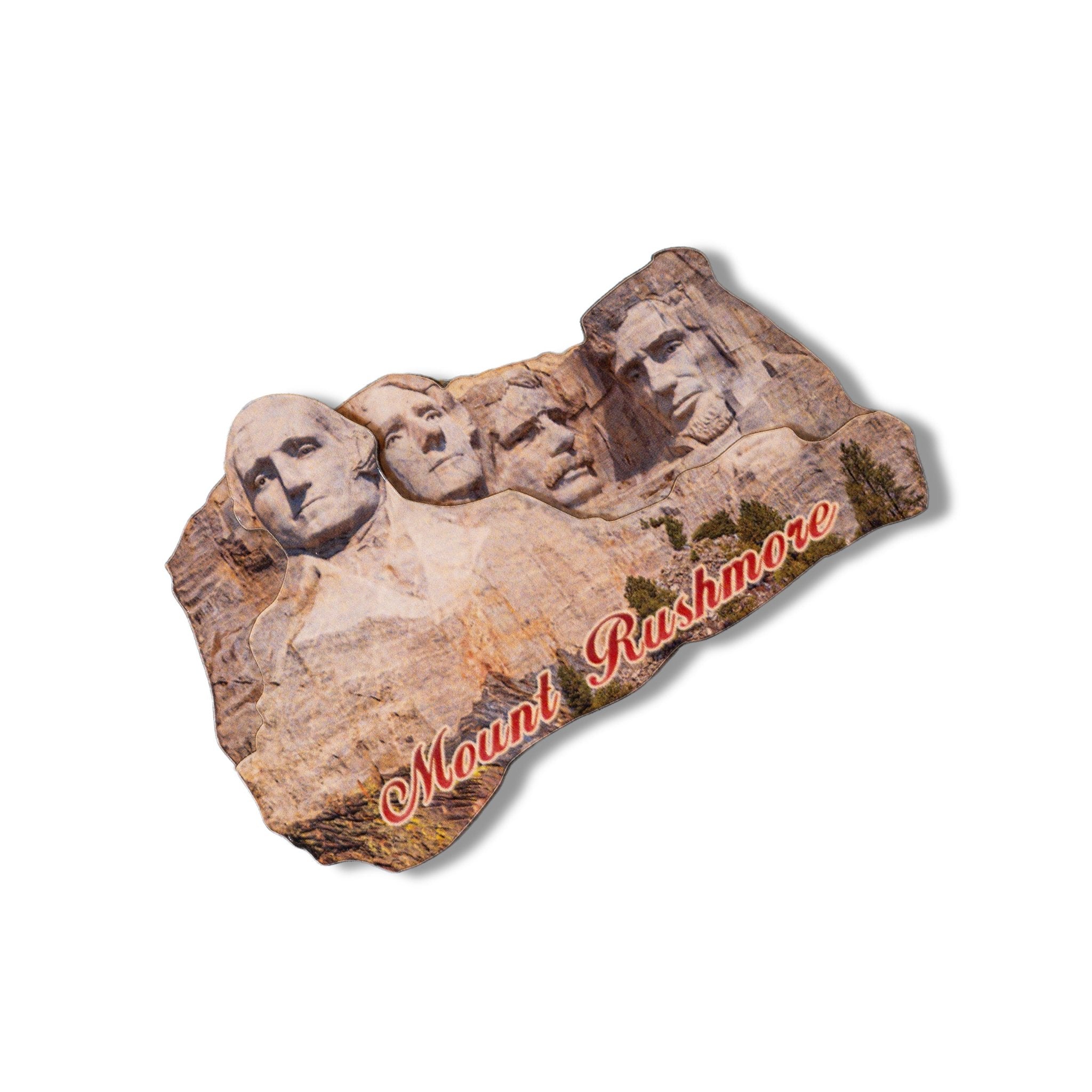 🇺🇸 USA Mount Rushmore Wooden Magnet - WonderWonders