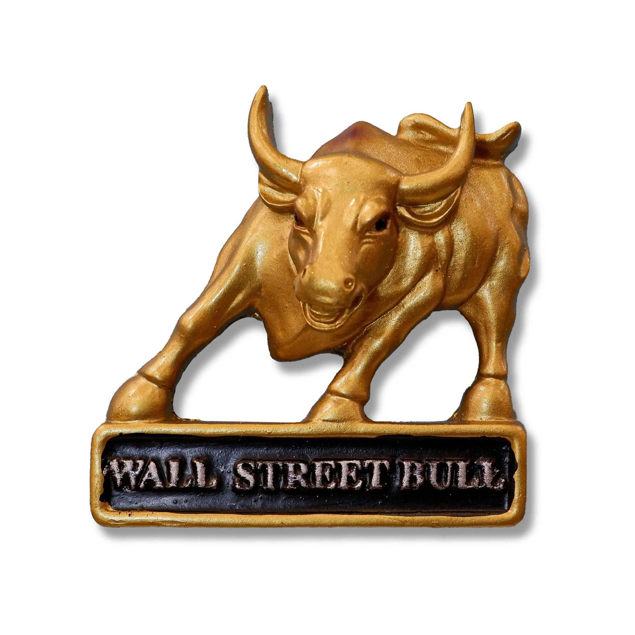 🇺🇸 USA New York Wall Street Bull 3D Magnet - WonderWonders