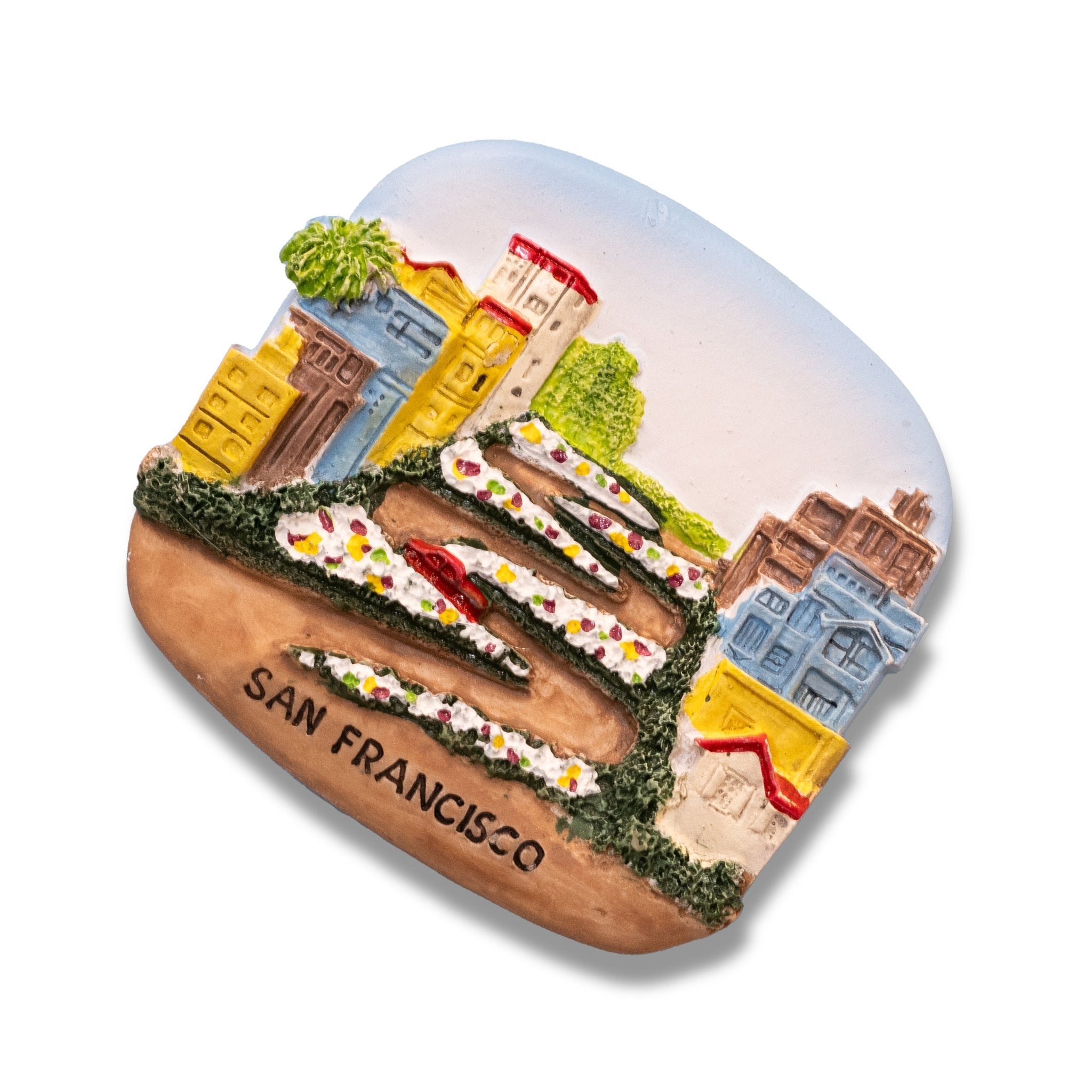 🇺🇸 USA San Francisco Lombard Street 3D Magnet - WonderWonders