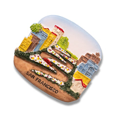 🇺🇸 USA San Francisco Lombard Street 3D Magnet - WonderWonders