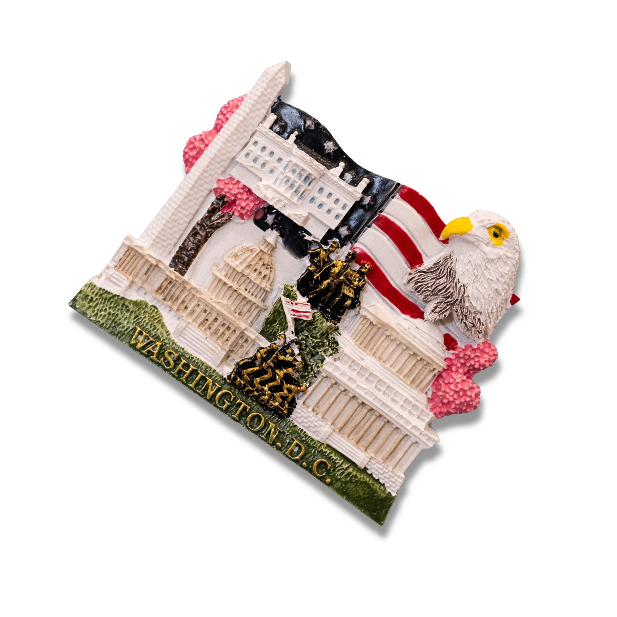 🇺🇸 USA Washington D.C. Landmarks 3D Magnet - WonderWonders