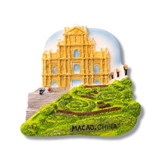 🇨🇳 China Macao Ruins of St. Paul's 3D Magnet - WonderWonders