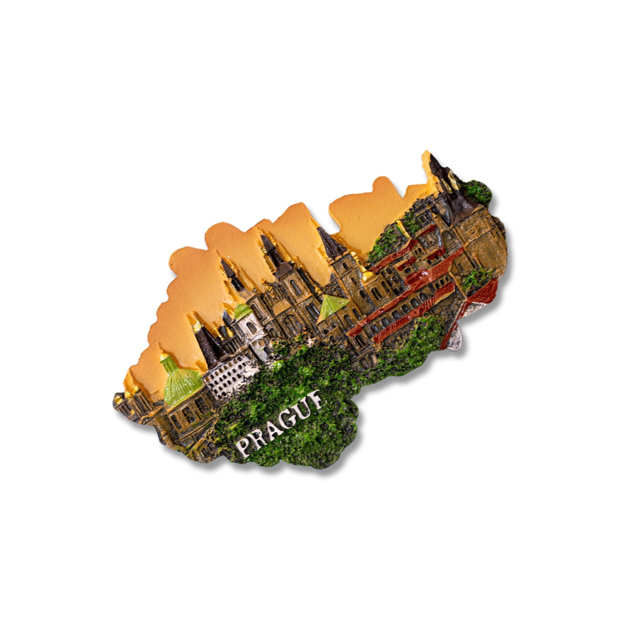 🇨🇿 Czech Prague Castle Skyline 3D Magnet - WonderWonders