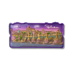🇨🇿 Czech Republic Prague Night View 3D Magnet - WonderWonders