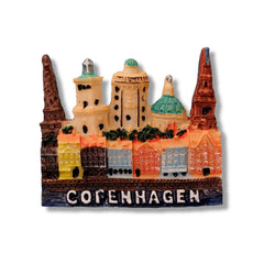 🇩🇰 Denmark Copenhagen City Landmarks 3D Magnet - WonderWonders
