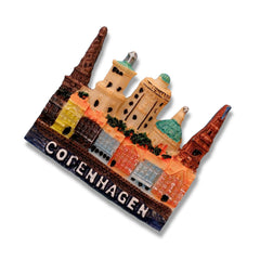 🇩🇰 Denmark Copenhagen City Landmarks 3D Magnet - WonderWonders