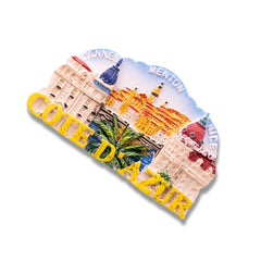 🇫🇷 France Côte d’Azur 3D Magnet with Nice Cannes Menton - WonderWonders