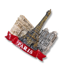 🇫🇷 France Paris Eiffel Tower Landmarks 3D Magnet - WonderWonders