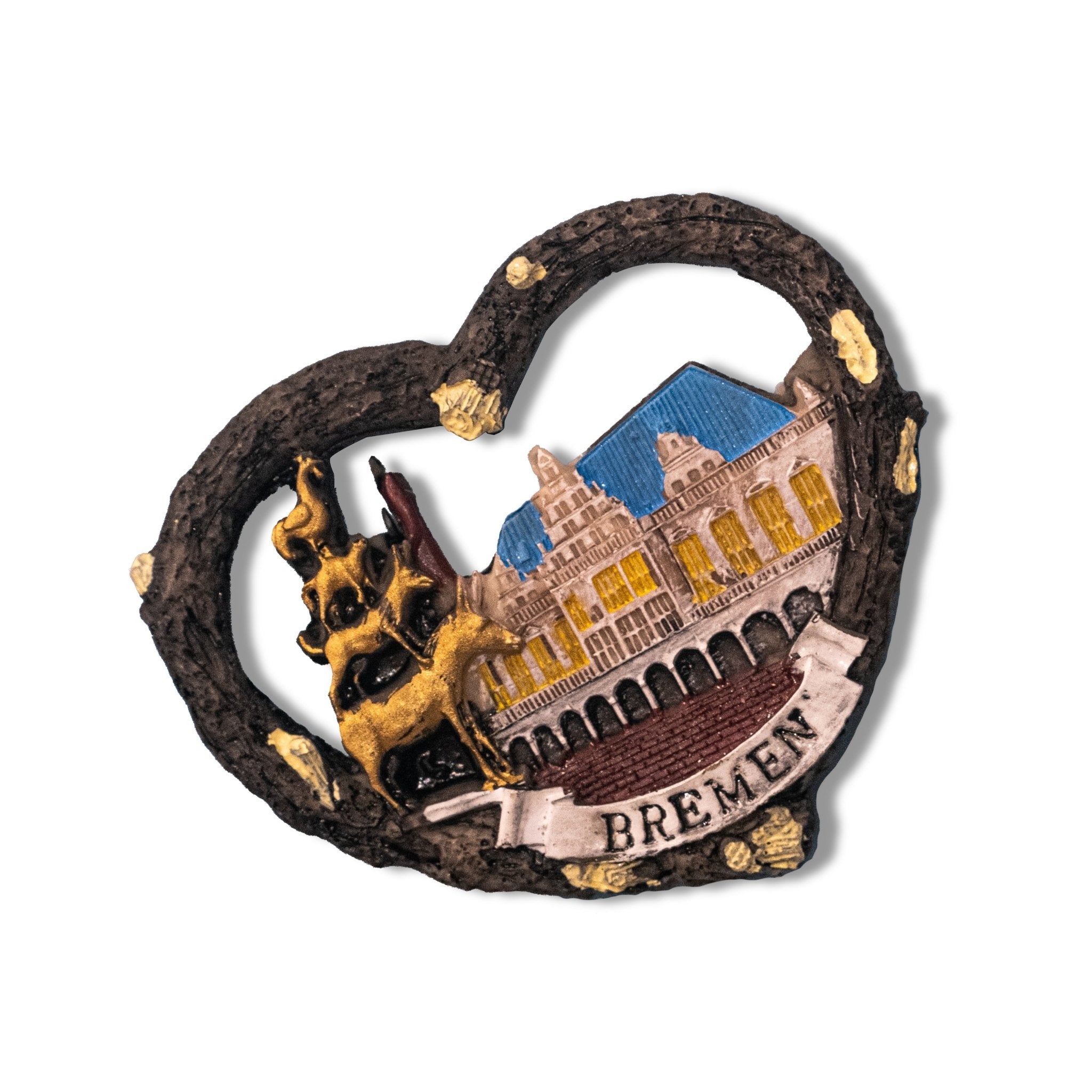 🇩🇪 Germany Bremen Town Hall & Musicians 3D Magnet - WonderWonders