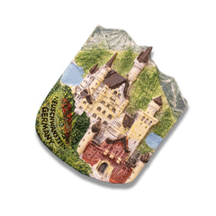 🇩🇪 Germany Neuschwanstein Castle (Red Gate) 3D Magnet - WonderWonders