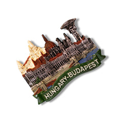 🇭🇺 Hungary Budapest Parliament View 3D Magnet - WonderWonders