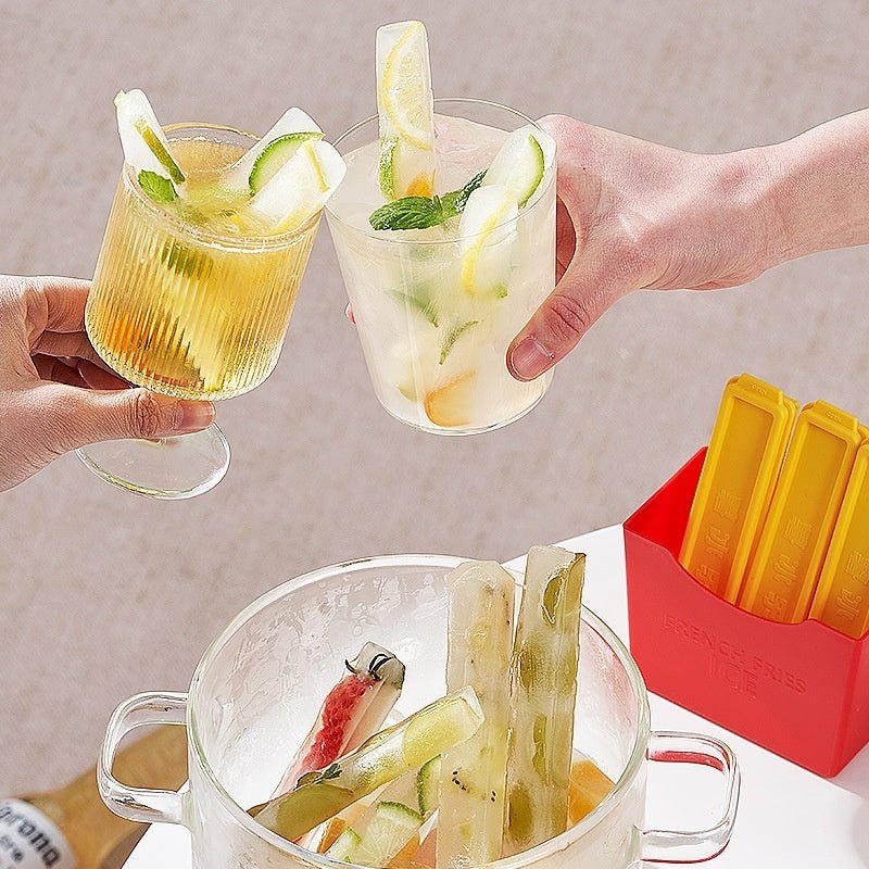 Long Ice Cube Mold French Fries Press Ice Tray Magnetic Suction Refridgerator Magnets - WonderWonders