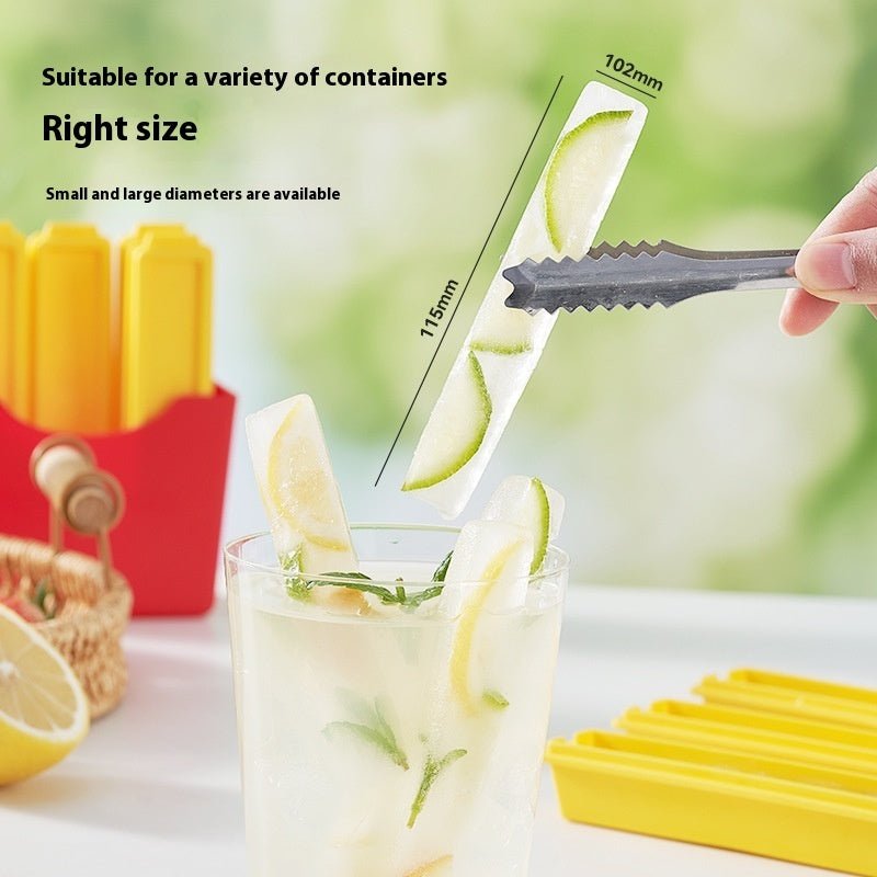 Long Ice Cube Mold French Fries Press Ice Tray Magnetic Suction Refridgerator Magnets - WonderWonders