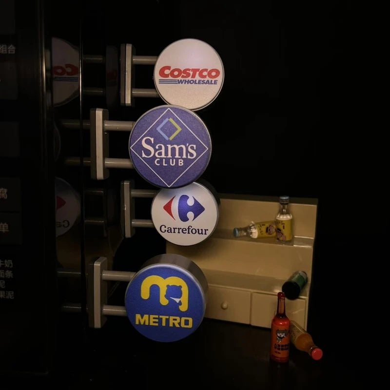 Mini Convenience Store fridge magnet stickers - WonderWonders