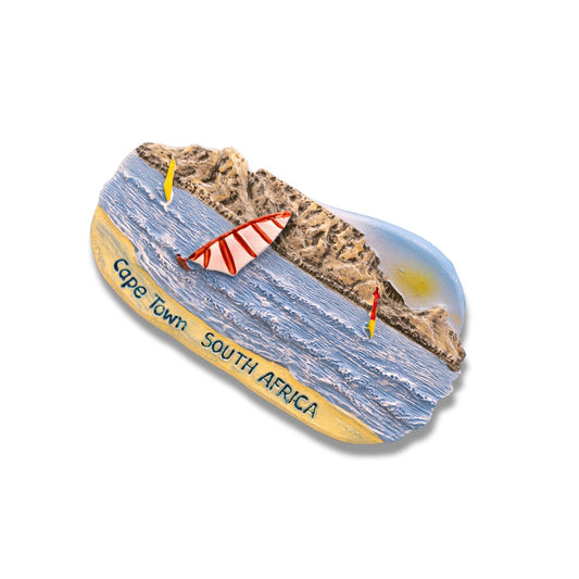🇿🇦 South Africa Cape Town Beach Scene 3D Magnet - WonderWonders