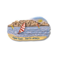 🇿🇦 South Africa Cape Town Beach Scene 3D Magnet - WonderWonders